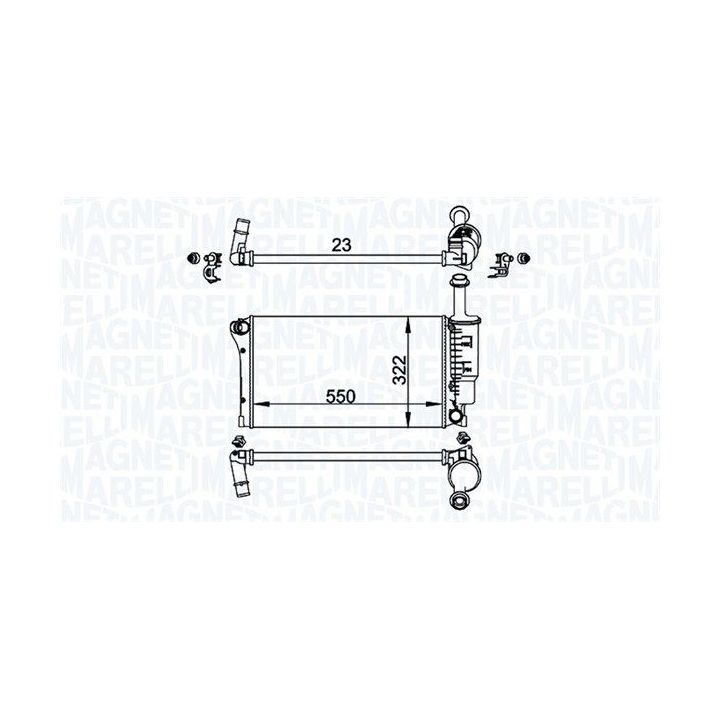 Radiatorius, variklio aušinimas MAGNETI MARELLI 350213196200