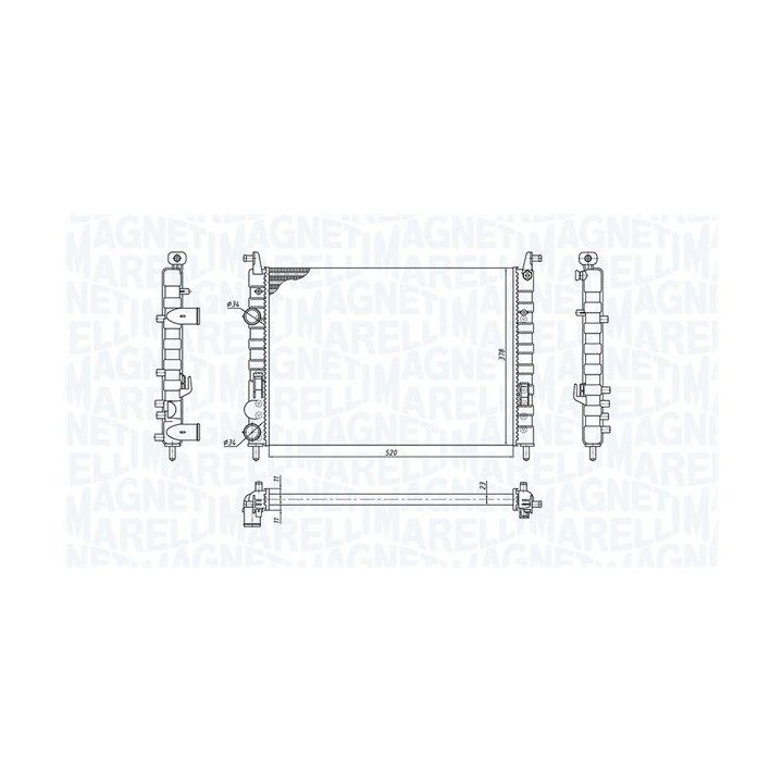 Radiatorius, variklio aušinimas MAGNETI MARELLI 350213196300