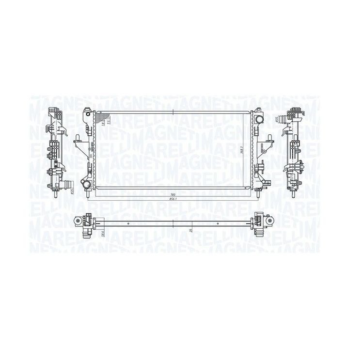 Radiatorius, variklio aušinimas MAGNETI MARELLI 350213198200