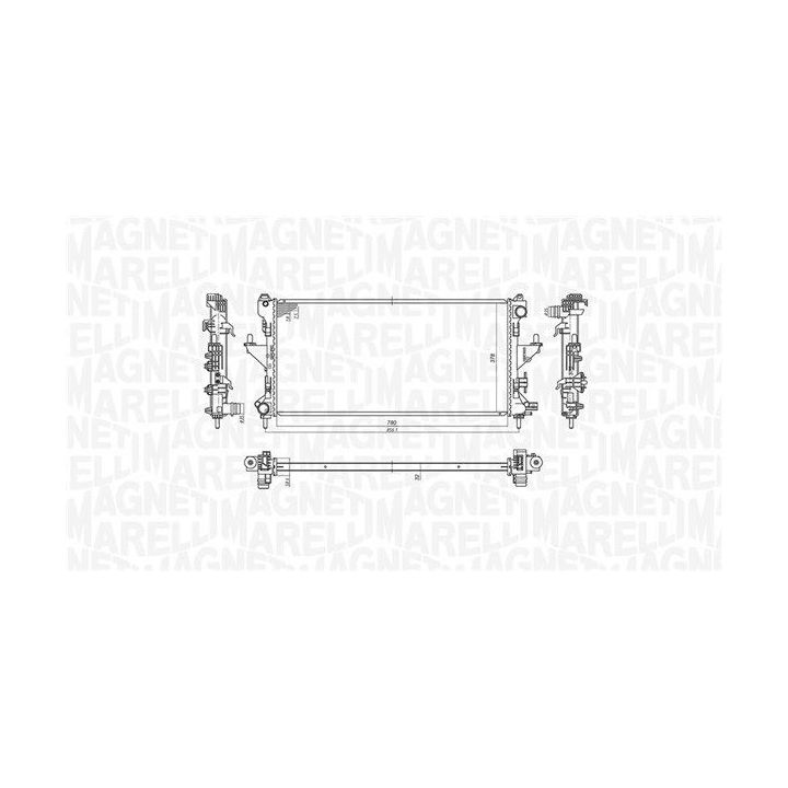 Radiatorius, variklio aušinimas MAGNETI MARELLI 350213198200