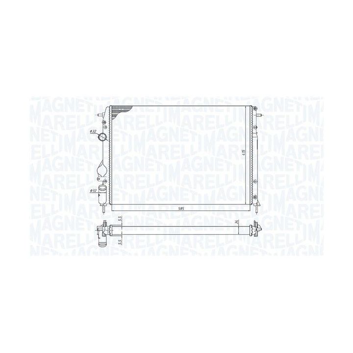 Radiatorius, variklio aušinimas MAGNETI MARELLI 350213198500