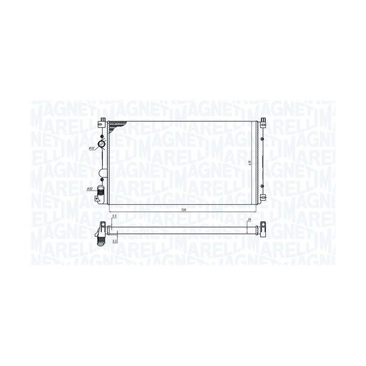 Radiatorius, variklio aušinimas MAGNETI MARELLI 350213198800