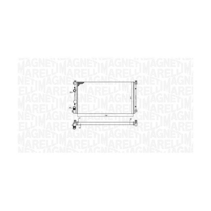 Radiatorius, variklio aušinimas MAGNETI MARELLI 350213198800