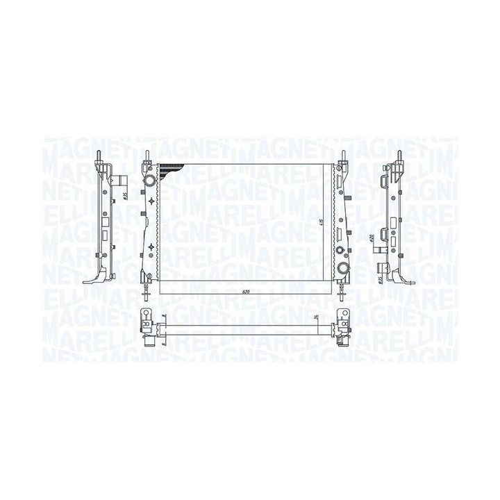 Radiatorius, variklio aušinimas MAGNETI MARELLI 350213199100