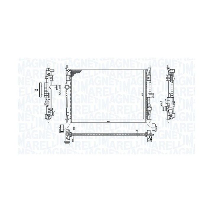 Radiatorius, variklio aušinimas MAGNETI MARELLI 350213199600