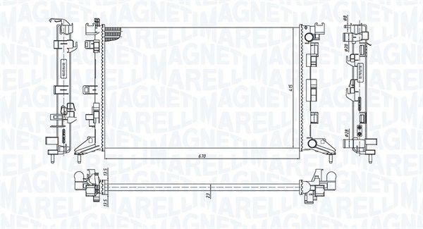 Radiatorius, variklio aušinimas MAGNETI MARELLI 350213200300