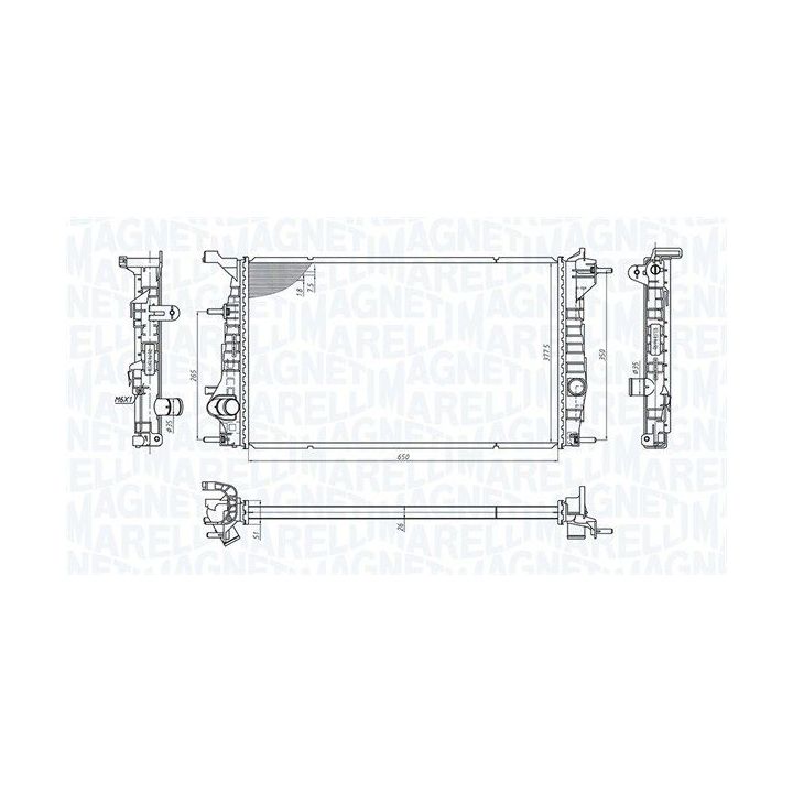 Radiatorius, variklio aušinimas MAGNETI MARELLI 350213200600