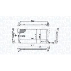 Radiatorius, variklio aušinimas MAGNETI MARELLI 350213202800