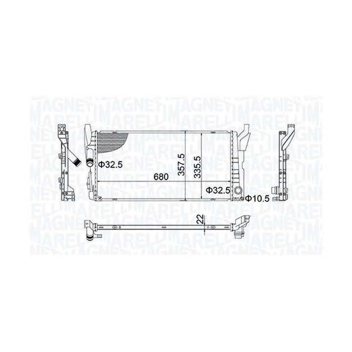Radiatorius, variklio aušinimas MAGNETI MARELLI 350213202900