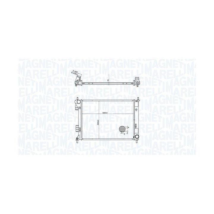 Radiatorius, variklio aušinimas MAGNETI MARELLI 350213204300