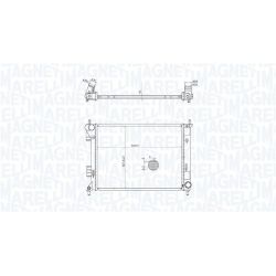 Radiatorius, variklio aušinimas MAGNETI MARELLI 350213204400