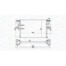 Radiatorius, variklio aušinimas MAGNETI MARELLI 350213204600