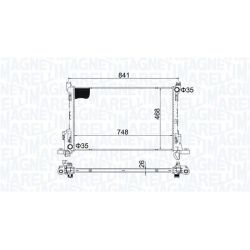 Radiatorius, variklio aušinimas MAGNETI MARELLI 350213207700