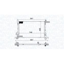 Radiatorius, variklio aušinimas MAGNETI MARELLI 350213207800