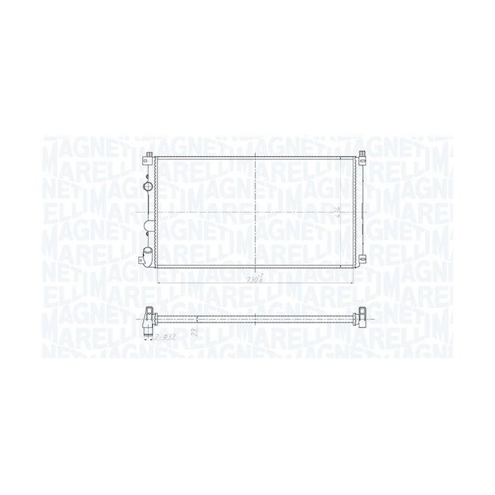 Radiatorius, variklio aušinimas MAGNETI MARELLI 350213209500