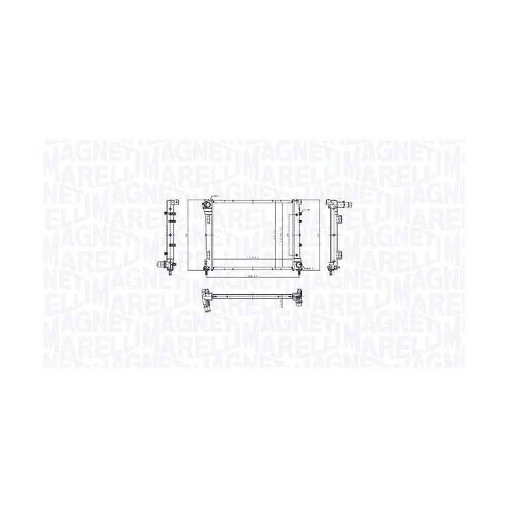 Radiatorius, variklio aušinimas MAGNETI MARELLI 350213212300