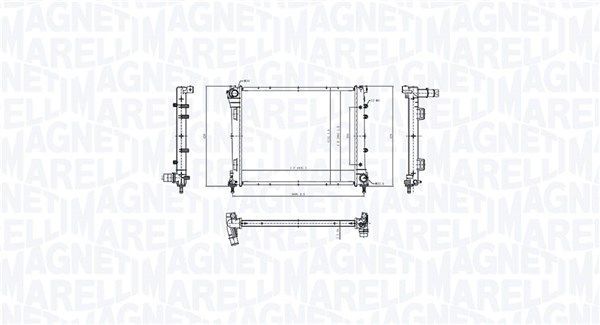 Radiatorius, variklio aušinimas MAGNETI MARELLI 350213212300