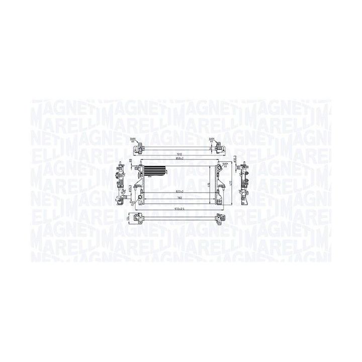Radiatorius, variklio aušinimas MAGNETI MARELLI 350213215200
