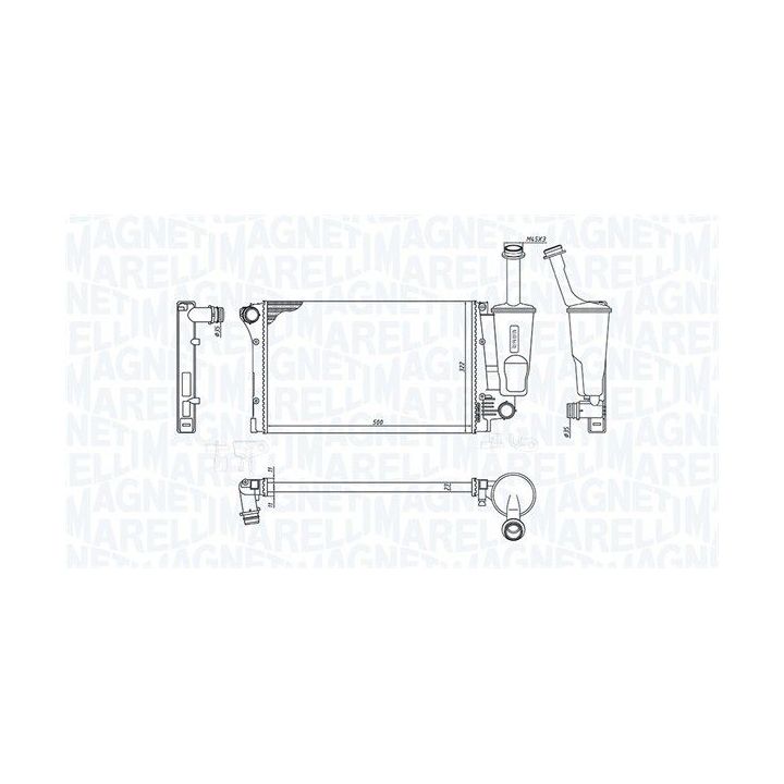 Radiatorius, variklio aušinimas MAGNETI MARELLI 350213381000