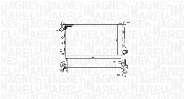 Radiatorius, variklio aušinimas MAGNETI MARELLI 350213382000