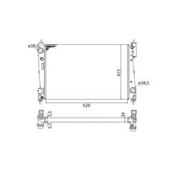 Radiatorius, variklio aušinimas MAGNETI MARELLI 350213385003