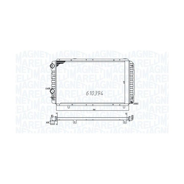 Radiatorius, variklio aušinimas MAGNETI MARELLI 350213706000