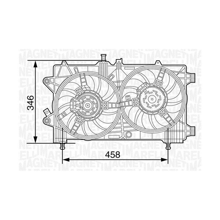 Ventiliatorius, radiatoriaus MAGNETI MARELLI 069422447010