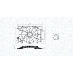 Ventiliatorius, radiatoriaus MAGNETI MARELLI 069422784010