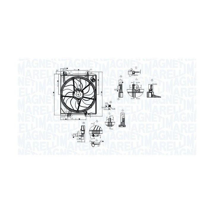 Ventiliatorius, radiatoriaus MAGNETI MARELLI 069422787010