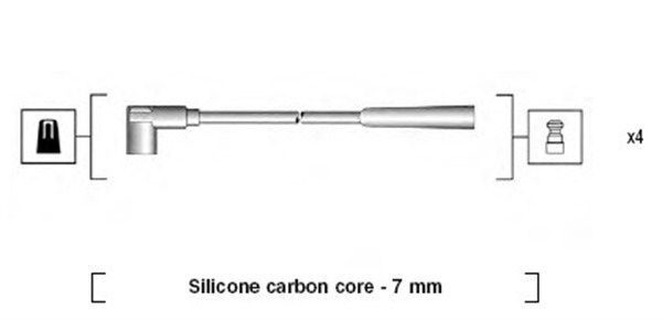 Uždegimo laido komplektas MAGNETI MARELLI 941085180570