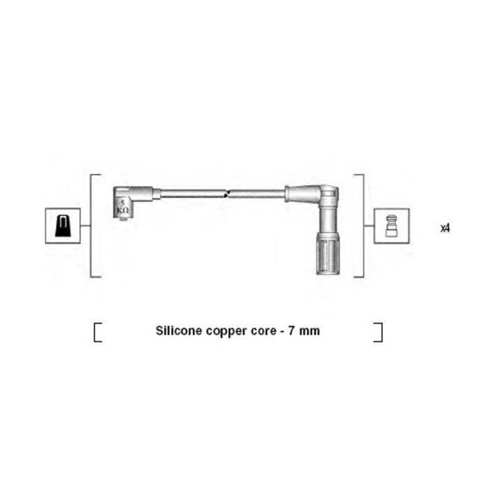 Uždegimo laido komplektas MAGNETI MARELLI 941095760614