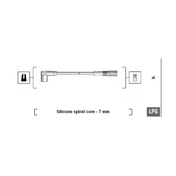 Uždegimo laido komplektas MAGNETI MARELLI 941095780616