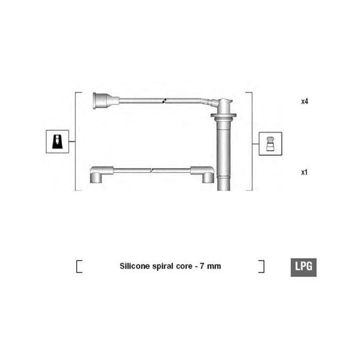 Uždegimo laido komplektas MAGNETI MARELLI 941095810619