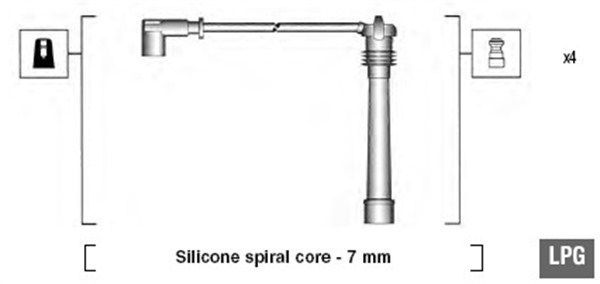 Uždegimo laido komplektas MAGNETI MARELLI 941095910629