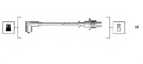 Uždegimo laido komplektas MAGNETI MARELLI 941135160703