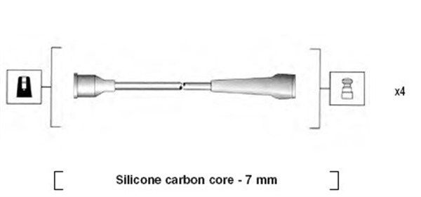 Uždegimo laido komplektas MAGNETI MARELLI 941145430740