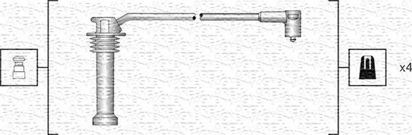 Uždegimo laido komplektas MAGNETI MARELLI 941318111142