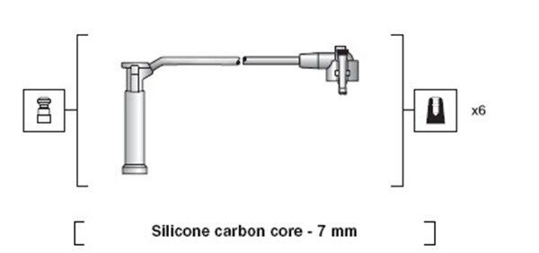 Uždegimo laido komplektas MAGNETI MARELLI 941318111144