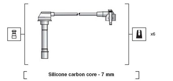Uždegimo laido komplektas MAGNETI MARELLI 941318111150