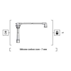 Uždegimo laido komplektas MAGNETI MARELLI 941318111151