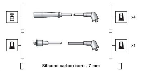 Uždegimo laido komplektas MAGNETI MARELLI 941318111185