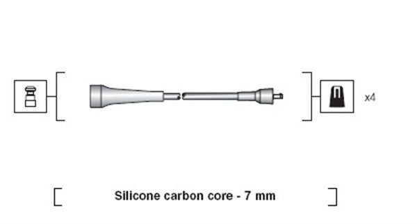 Uždegimo laido komplektas MAGNETI MARELLI 941318111263