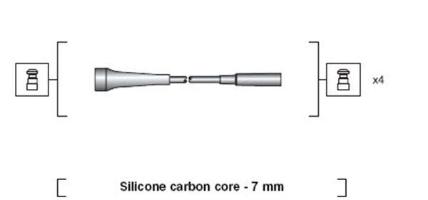Uždegimo laido komplektas MAGNETI MARELLI 941318111266