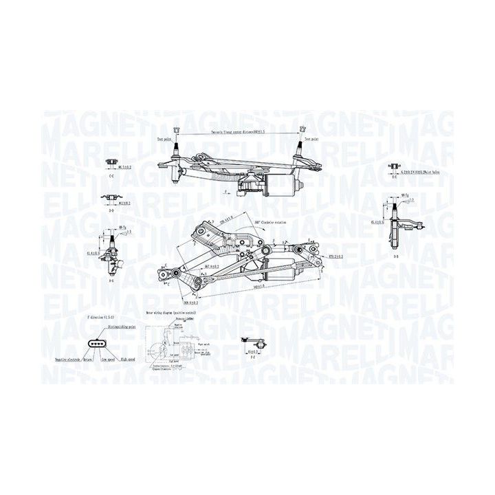 Langų valytuvų sistema MAGNETI MARELLI 064351734010