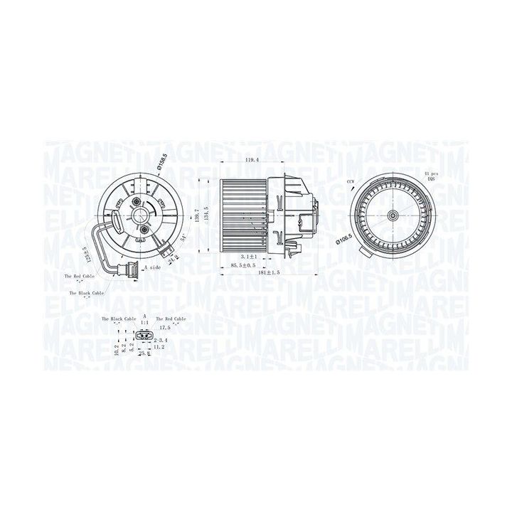 Vidaus pūtiklis MAGNETI MARELLI 069412247010