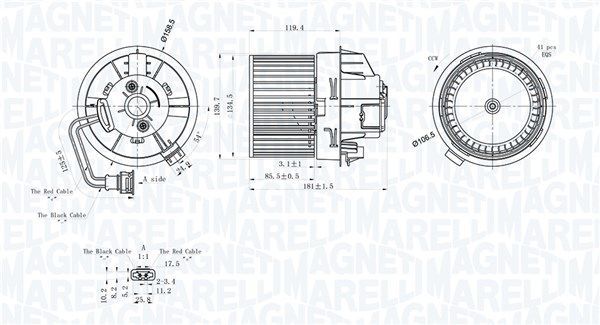 Vidaus pūtiklis MAGNETI MARELLI 069412247010
