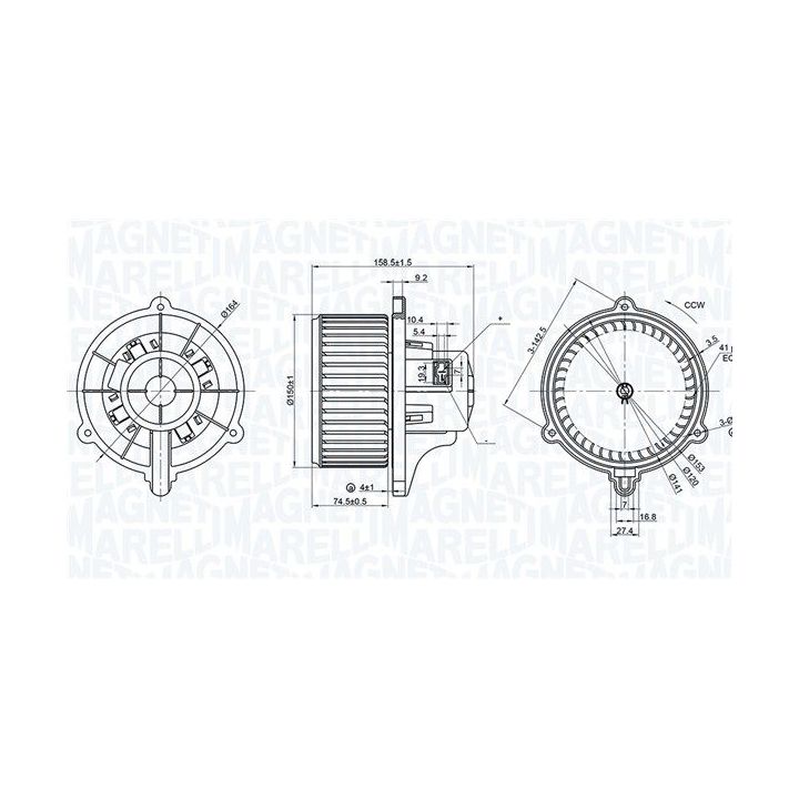 Vidaus pūtiklis MAGNETI MARELLI 069412384010