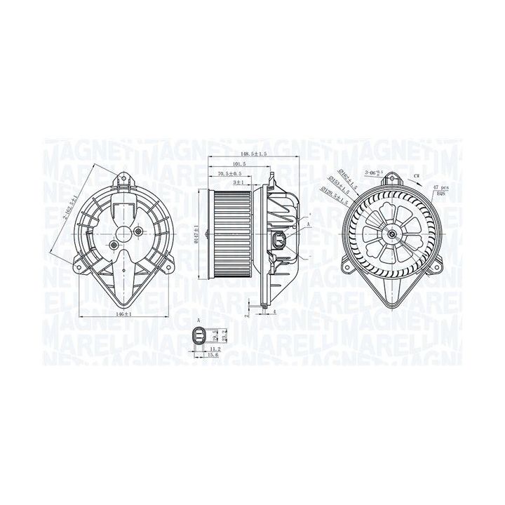 Vidaus pūtiklis MAGNETI MARELLI 069412399010