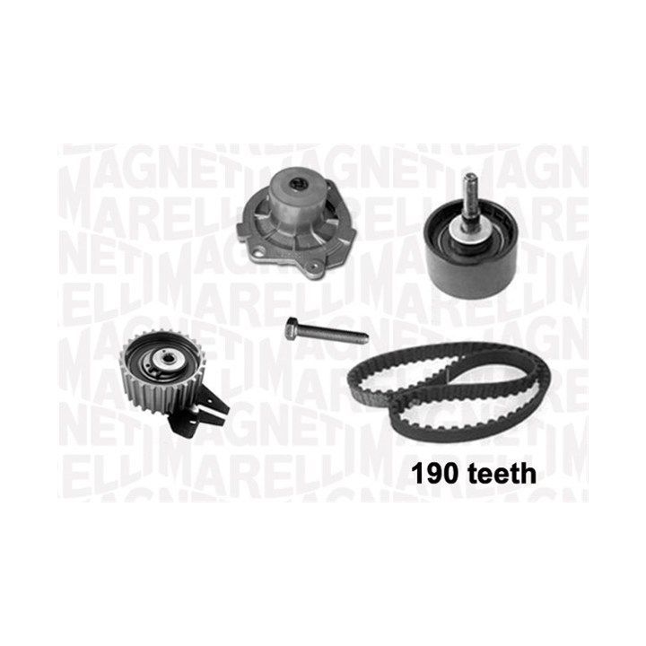 Vandens siurblio ir paskirstymo diržo komplektas MAGNETI MARELLI 341401050001