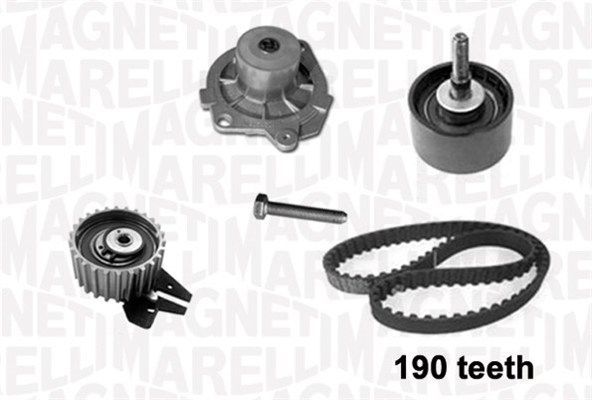 Vandens siurblio ir paskirstymo diržo komplektas MAGNETI MARELLI 341401050001